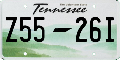 TN license plate Z5526I