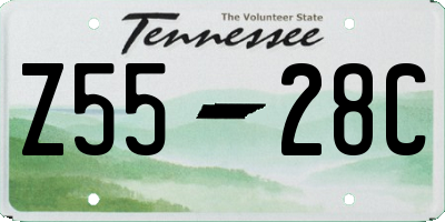 TN license plate Z5528C