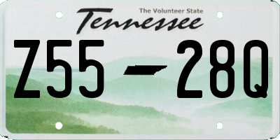 TN license plate Z5528Q