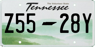 TN license plate Z5528Y