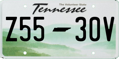 TN license plate Z5530V