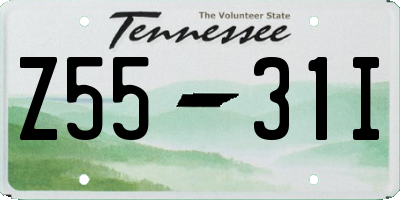 TN license plate Z5531I
