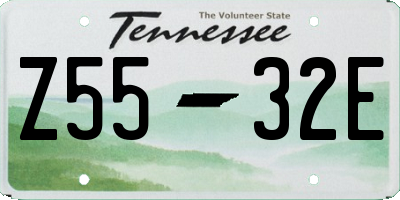 TN license plate Z5532E