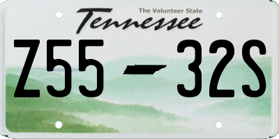 TN license plate Z5532S