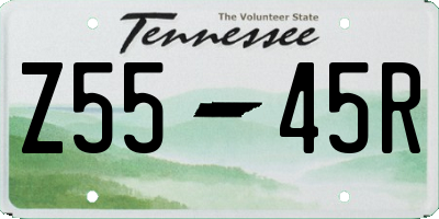 TN license plate Z5545R
