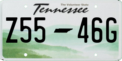 TN license plate Z5546G