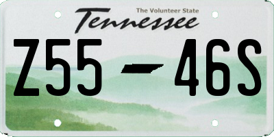 TN license plate Z5546S
