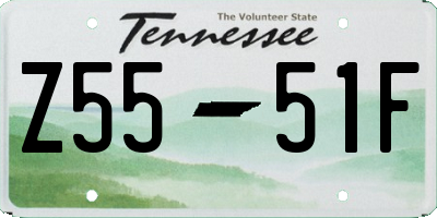 TN license plate Z5551F