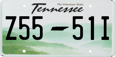 TN license plate Z5551I
