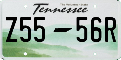 TN license plate Z5556R