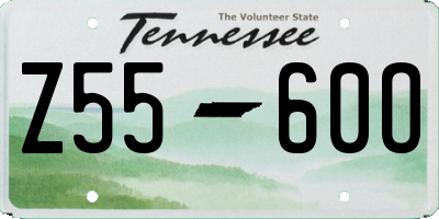 TN license plate Z5560O