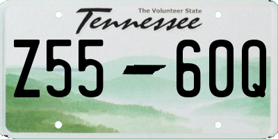 TN license plate Z5560Q