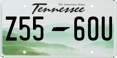 TN license plate Z5560U
