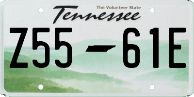 TN license plate Z5561E
