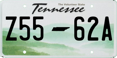 TN license plate Z5562A