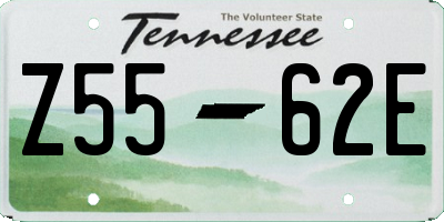 TN license plate Z5562E