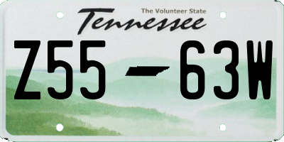 TN license plate Z5563W