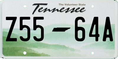 TN license plate Z5564A