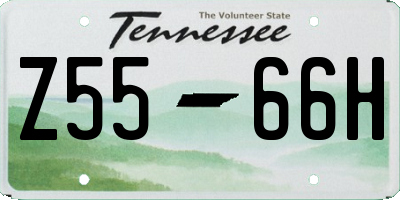 TN license plate Z5566H