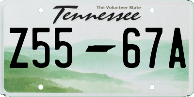 TN license plate Z5567A