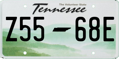 TN license plate Z5568E