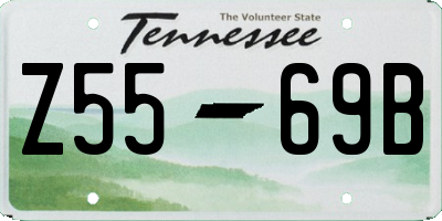 TN license plate Z5569B