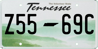 TN license plate Z5569C