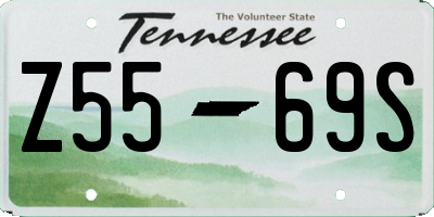 TN license plate Z5569S