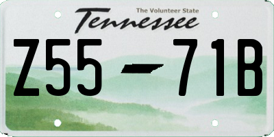 TN license plate Z5571B