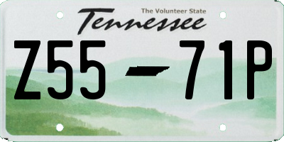 TN license plate Z5571P