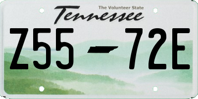 TN license plate Z5572E
