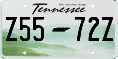 TN license plate Z5572Z