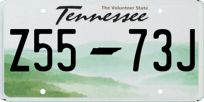 TN license plate Z5573J