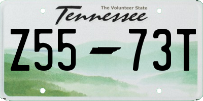 TN license plate Z5573T