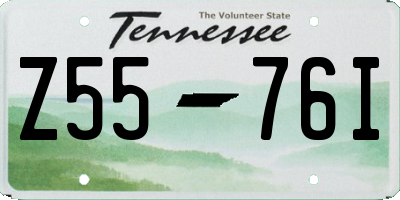 TN license plate Z5576I