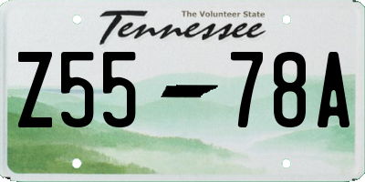 TN license plate Z5578A