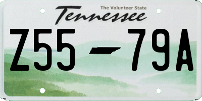 TN license plate Z5579A