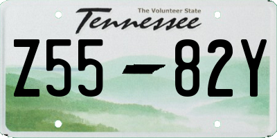 TN license plate Z5582Y