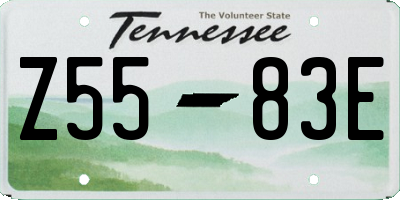 TN license plate Z5583E