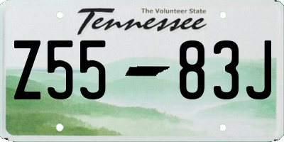 TN license plate Z5583J