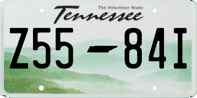 TN license plate Z5584I