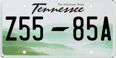 TN license plate Z5585A