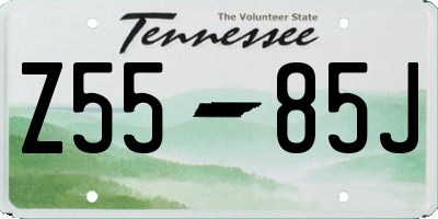TN license plate Z5585J
