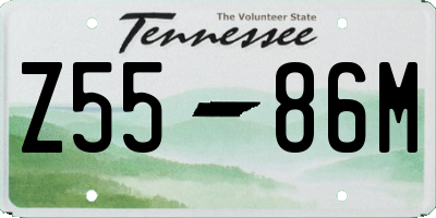 TN license plate Z5586M