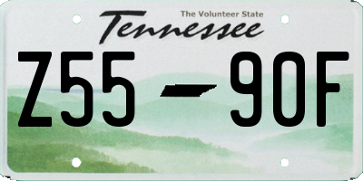 TN license plate Z5590F