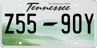 TN license plate Z5590Y