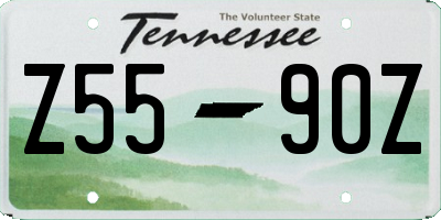 TN license plate Z5590Z