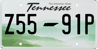 TN license plate Z5591P