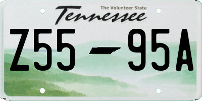 TN license plate Z5595A