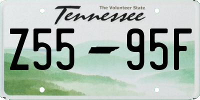 TN license plate Z5595F